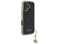 Capa Guess 4G Charms Collection para iPhone 16 - preta Capa Guess 4G Charms Collection para iPhone 16 - preta