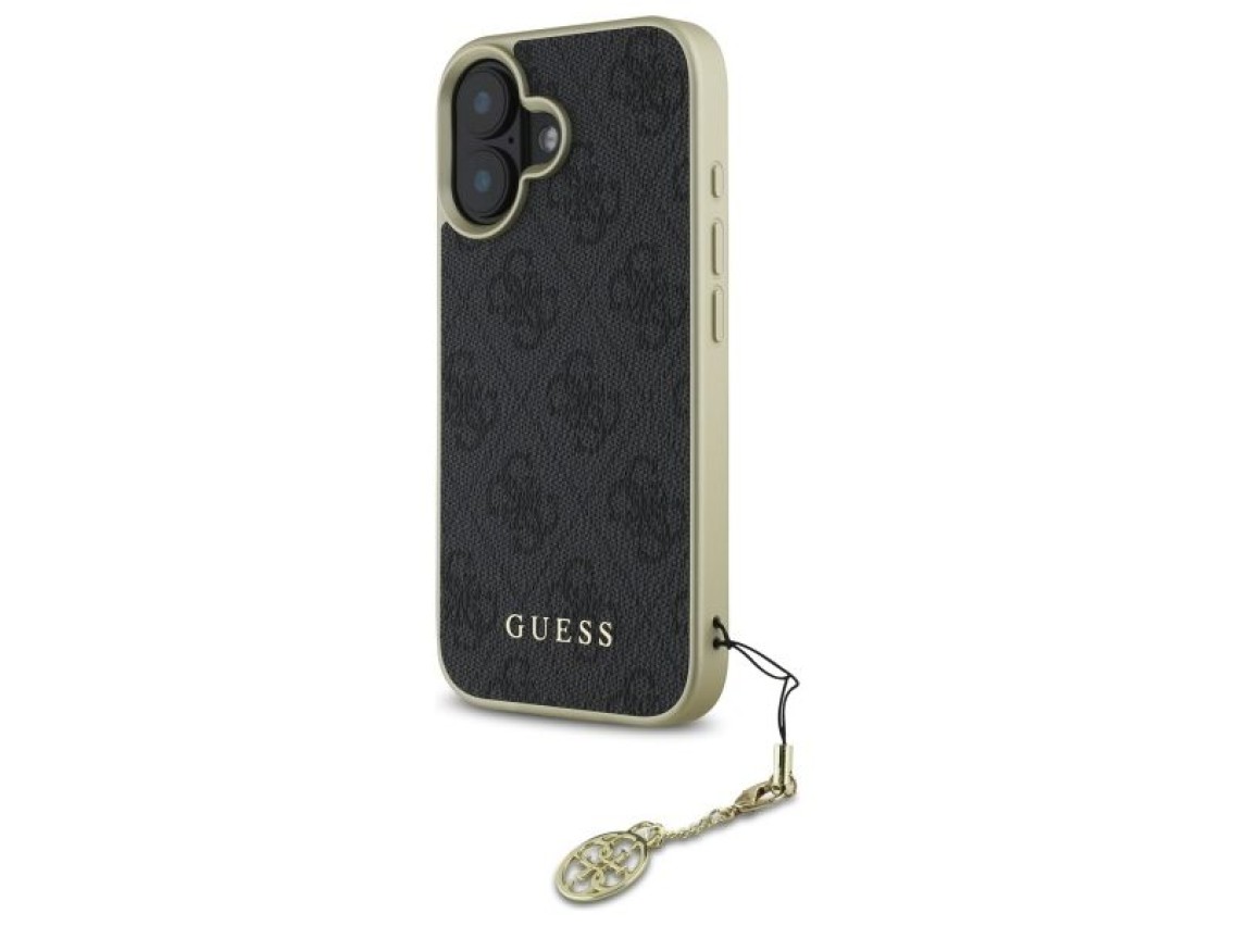 Guess 4G Charms Collection case for iPhone 16 Plus - black