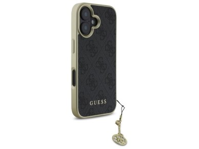 Guess 4G Charms Collection case for iPhone 16 Plus - black Guess 4G Charms Collection case for iPhone 16 Plus - black