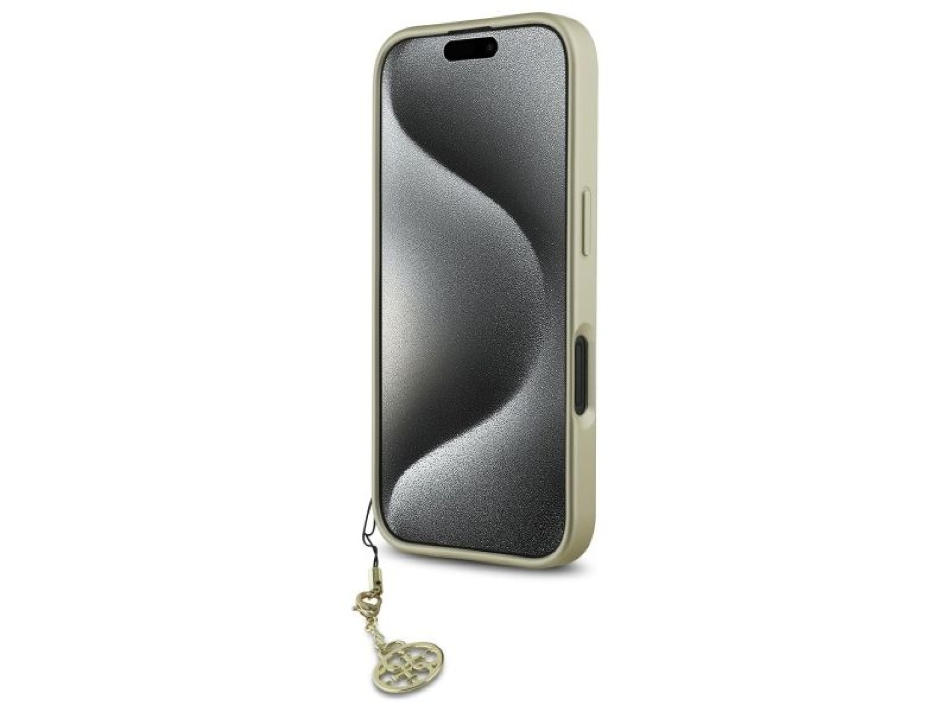 Capa Guess 4G Charms Collection para iPhone 16 - preta