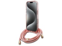 Guess Crossbody Cord Script MagSafe Case for iPhone 16 Pro Max - Pink Guess Crossbody Cord Script MagSafe Case for iPhone 16 Pro Max - Pink