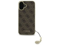 Capa Guess 4G Charms Collection para iPhone 16 Plus - Marrom Capa Guess 4G Charms Collection para iPhone 16 Plus - Marrom