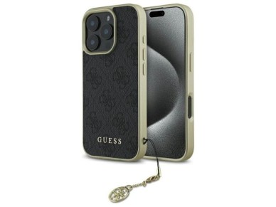 Guess 4G Charms Collection case for iPhone 16 Pro - black Guess 4G Charms Collection case for iPhone 16 Pro - black