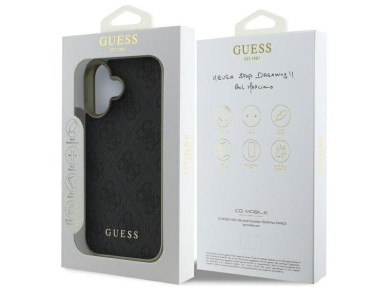 Guess 4G Charms Collection case for iPhone 16 Plus - black Guess 4G Charms Collection case for iPhone 16 Plus - black