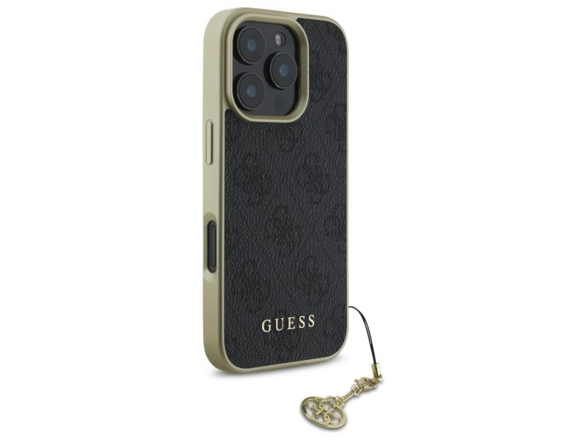 Capa Guess 4G Charms Collection para iPhone 16 Pro - preta