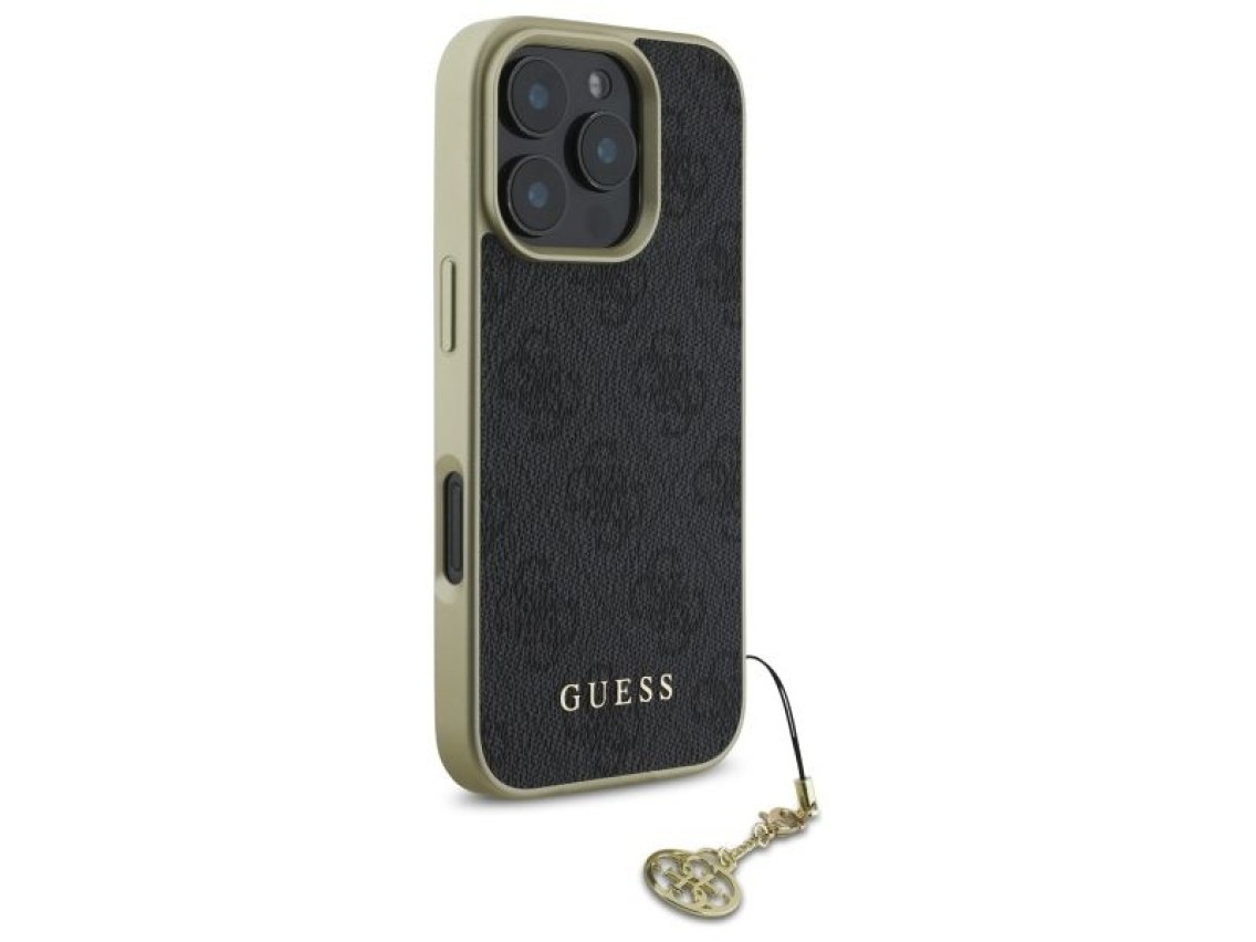 Funda Guess 4G Charms Collection para iPhone 16 Pro Max - negra