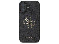 Capa Guess 4G com logo grande para iPhone 16 Plus - Preta Capa Guess 4G com logo grande para iPhone 16 Plus - Preta