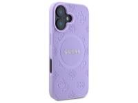 Capa Guess Saffiano Peony Classic Logo MagSafena para iPhone 16 Plus - Roxa Capa Guess Saffiano Peony Classic Logo MagSafena para iPhone 16 Plus - Roxa