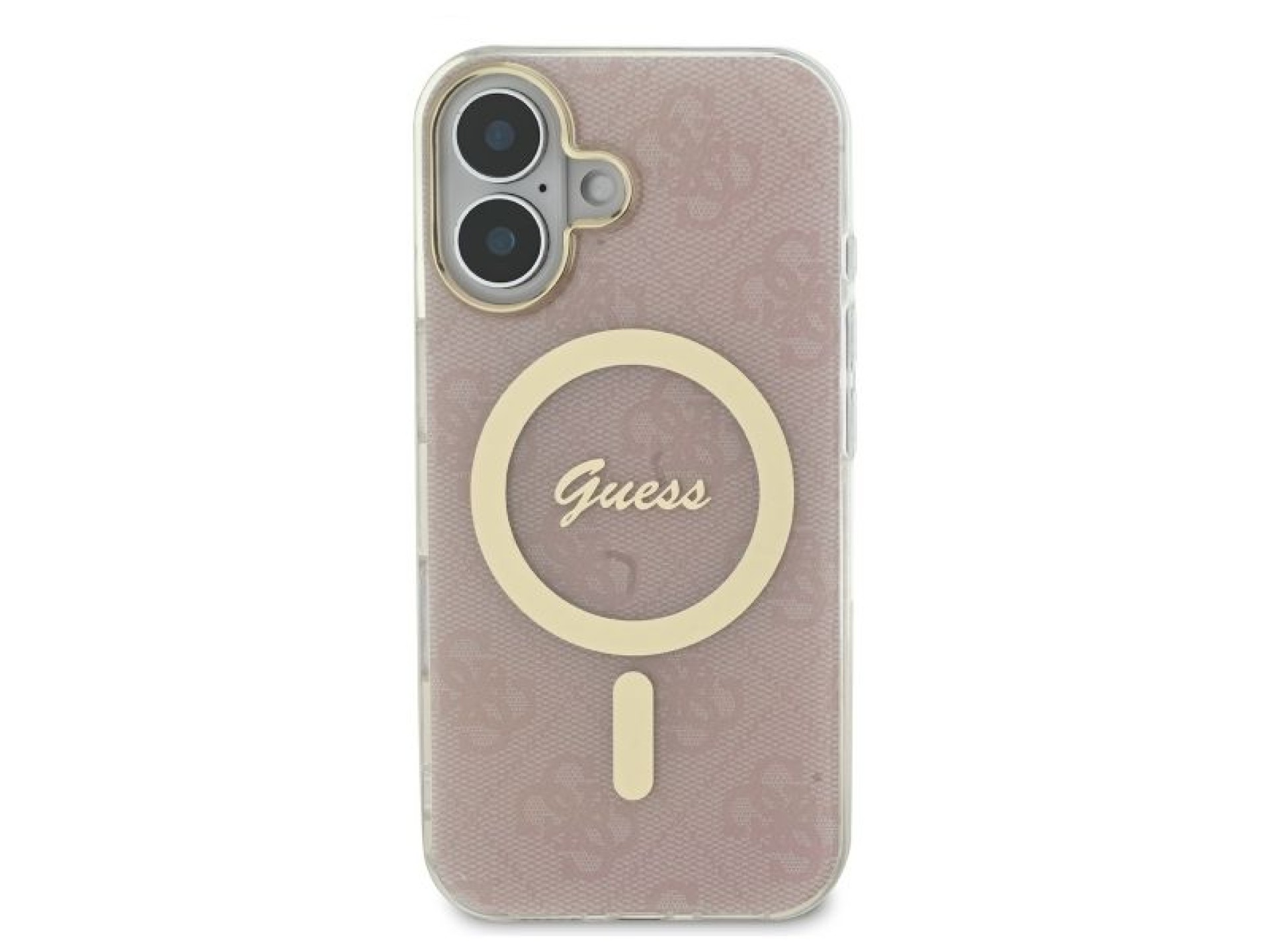 Guess IML 4G MagSafe iPhone 16 Plus Case - Pink