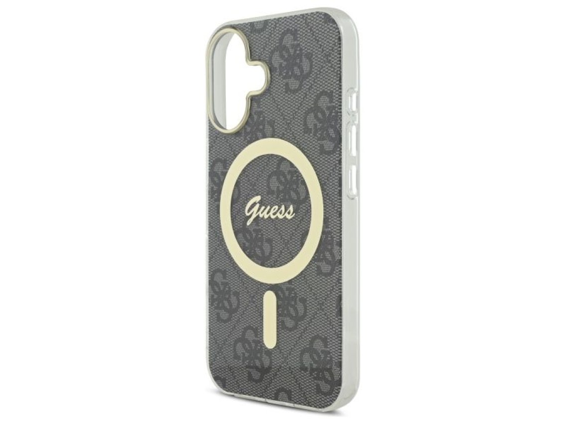 Guess IML 4G MagSafe Case for iPhone 16 Plus - Black