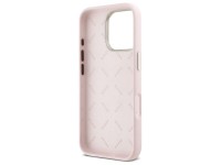 Guess Silicone Script Metal Logo & Frame iPhone 16 Pro Case - Pink Guess Silicone Script Metal Logo & Frame iPhone 16 Pro Case - Pink