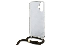 Funda Guess Crossbody Cord 4G Print con cordón para iPhone 16 - Marrón Funda Guess Crossbody Cord 4G Print con cordón para iPhone 16 - Marrón