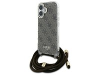 Funda Guess Crossbody Cord 4G Print con cordón para iPhone 16 - Marrón Funda Guess Crossbody Cord 4G Print con cordón para iPhone 16 - Marrón