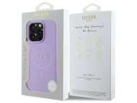 Guess Saffiano MagSafe case for iPhone 16 Pro - purple Guess Saffiano MagSafe case for iPhone 16 Pro - purple