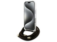 Capa Guess Crossbody Cord 4G Print para iPhone 16 Pro Max - Marrom Capa Guess Crossbody Cord 4G Print para iPhone 16 Pro Max - Marrom