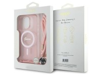 Guess Crossbody Cord Script MagSafe Case for iPhone 16 Pro - Pink Guess Crossbody Cord Script MagSafe Case for iPhone 16 Pro - Pink