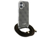 Funda Guess Crossbody Cord 4G Print con cordón para iPhone 16 - Marrón Funda Guess Crossbody Cord 4G Print con cordón para iPhone 16 - Marrón