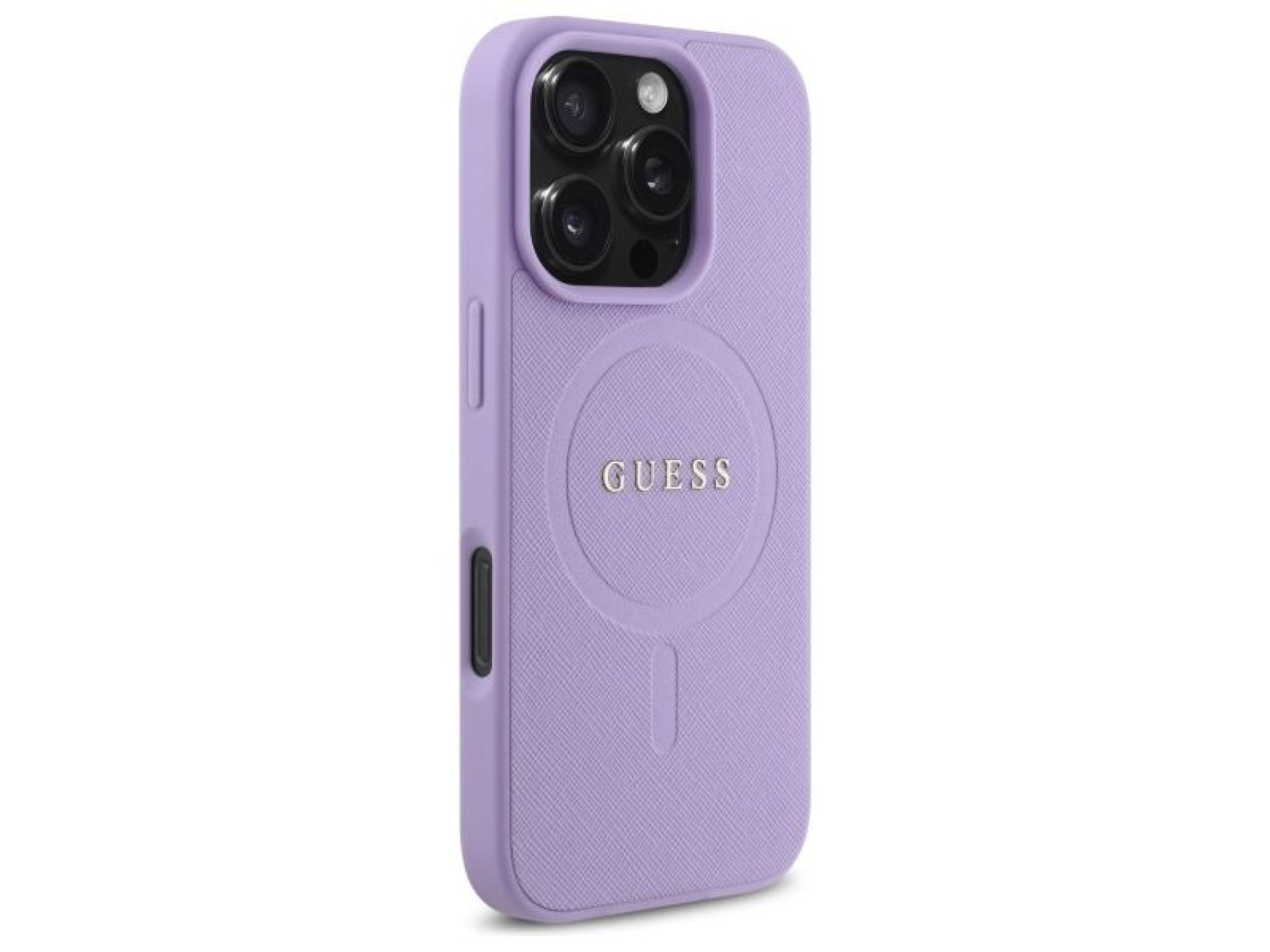 Guess Saffiano MagSafe case for iPhone 16 Pro - purple