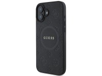 Capa Guess Saffiano Peony Classic Logo MagSafe para iPhone 16 - preta Capa Guess Saffiano Peony Classic Logo MagSafe para iPhone 16 - preta
