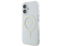 Guess IML Glitter Circle MagSafe iPhone 16 Case - Clear