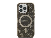 Capa Guess IML 4G com fundo MagSafe para iPhone 16 Pro Max - Marrom Capa Guess IML 4G com fundo MagSafe para iPhone 16 Pro Max - Marrom