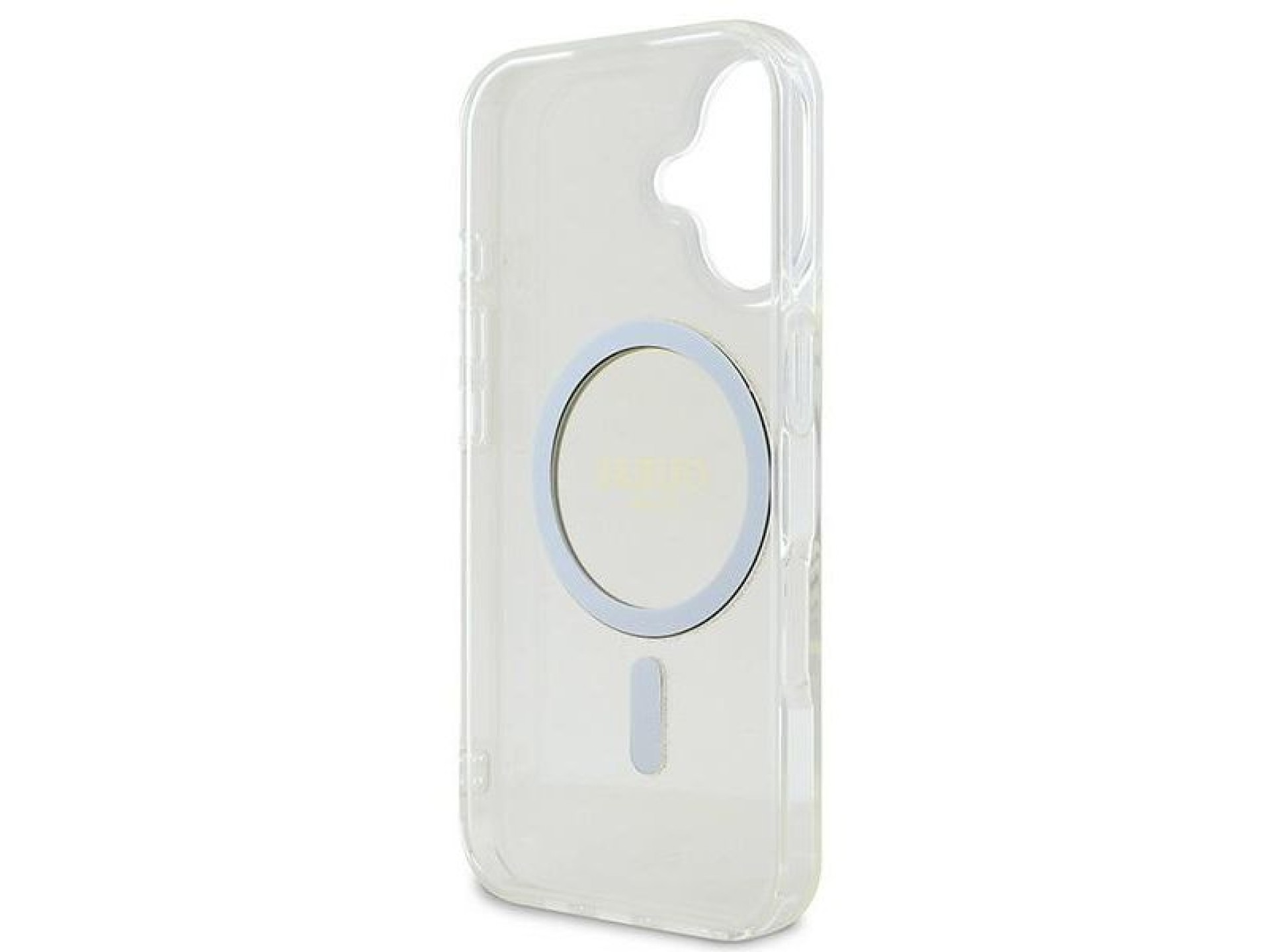 Guess IML Glitter Circle MagSafe iPhone 16 Case - Clear