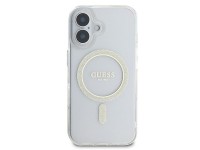 Guess IML Glitter Circle MagSafe iPhone 16 Case - Clear