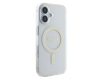 Guess IML Glitter Circle MagSafe iPhone 16 Case - Clear