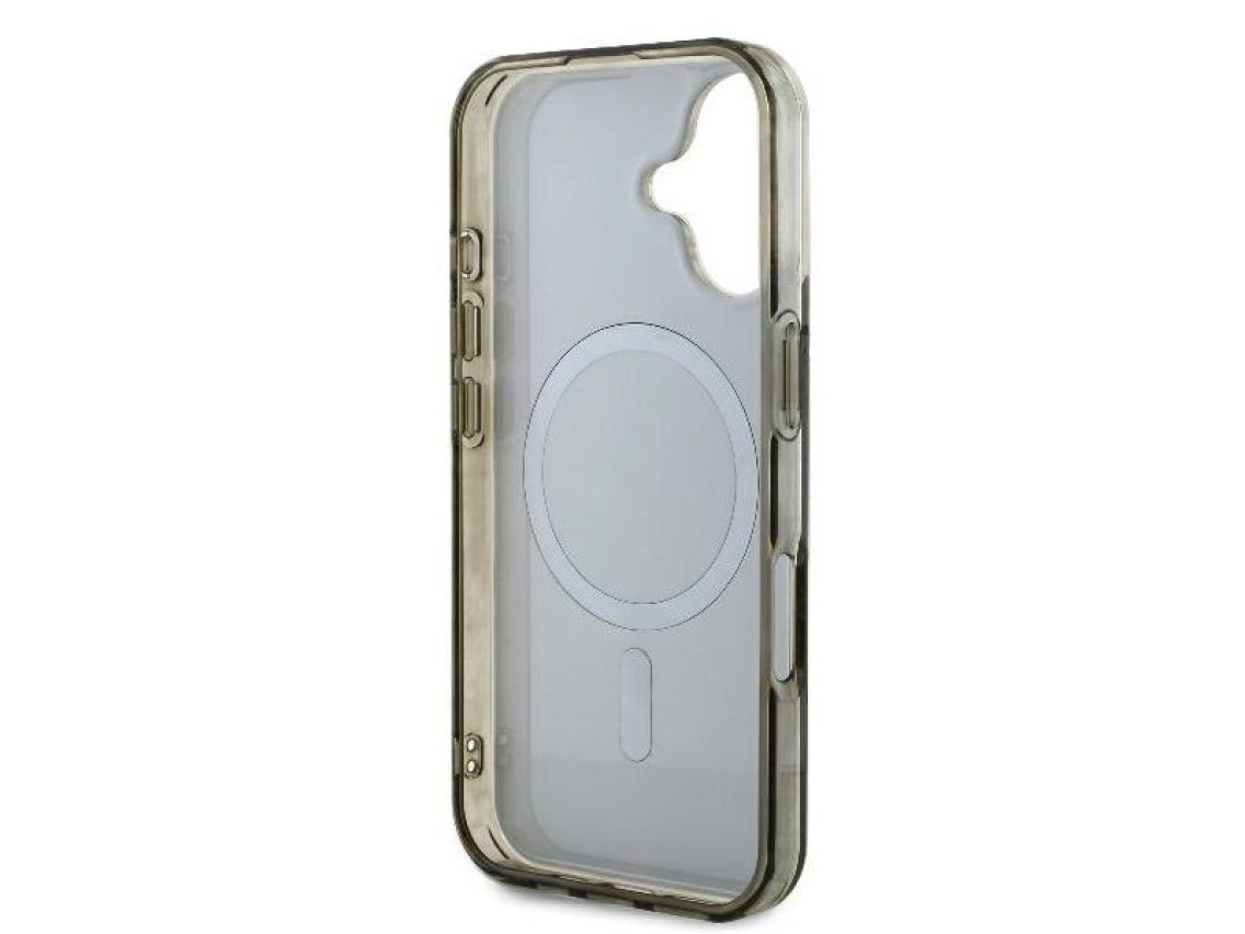 Funda Guess IML 4G con fondo MagSafe para iPhone 16 Plus - Marrón