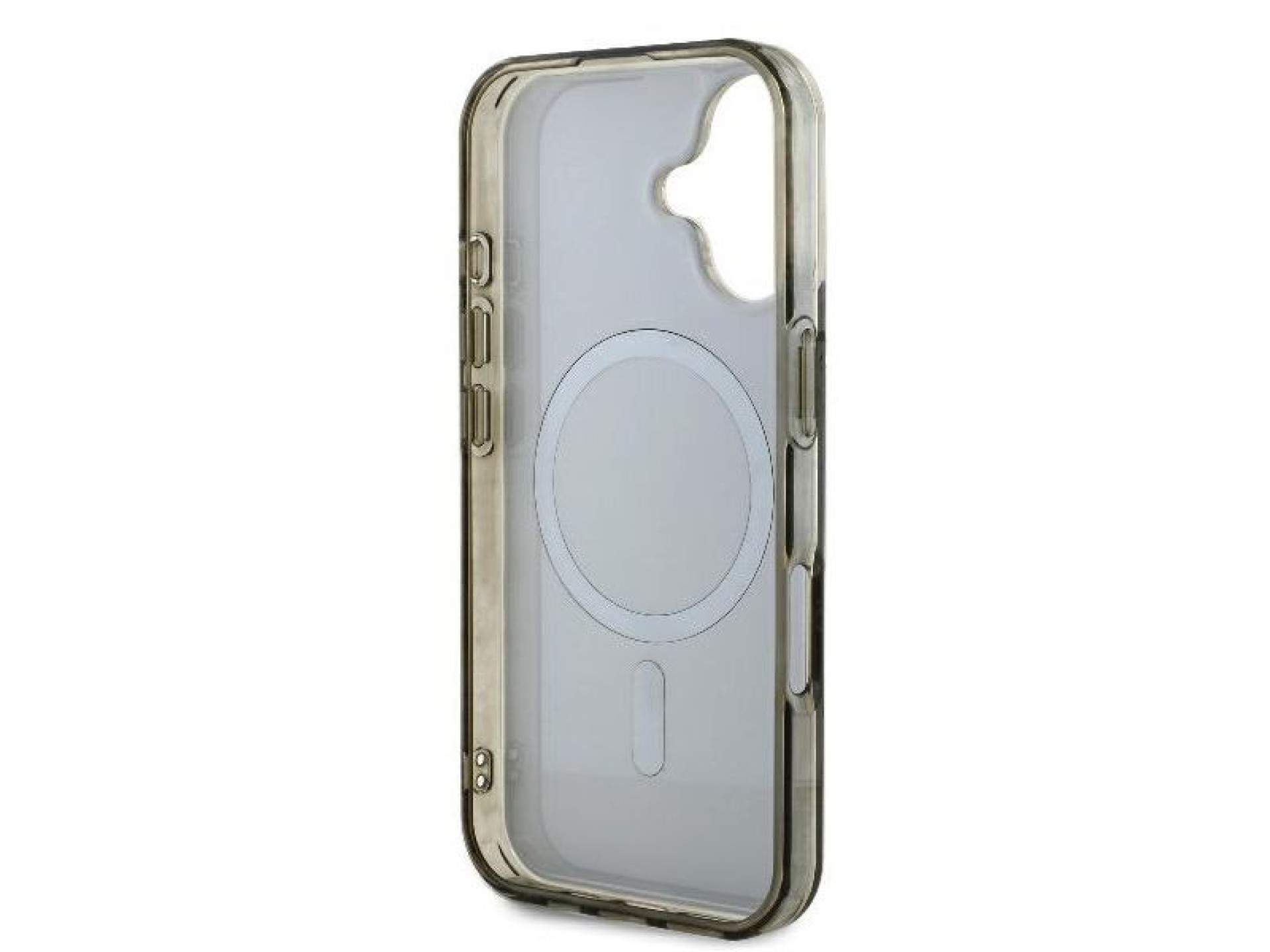 Funda Guess IML 4G con fondo MagSafe para iPhone 16 - Marrón