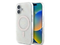 Guess IML 4G Background MagSafe Case for iPhone 16 Plus - White Guess IML 4G Background MagSafe Case for iPhone 16 Plus - White