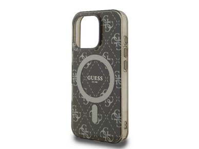 Guess IML 4G Background MagSafe iPhone 16 Pro Case - Brown Guess IML 4G Background MagSafe iPhone 16 Pro Case - Brown