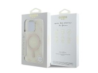 Guess IML 4G Background MagSafe iPhone 16 Pro Case - White Guess IML 4G Background MagSafe iPhone 16 Pro Case - White