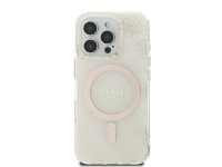 Guess IML 4G Background MagSafe iPhone 16 Pro Case - White Guess IML 4G Background MagSafe iPhone 16 Pro Case - White