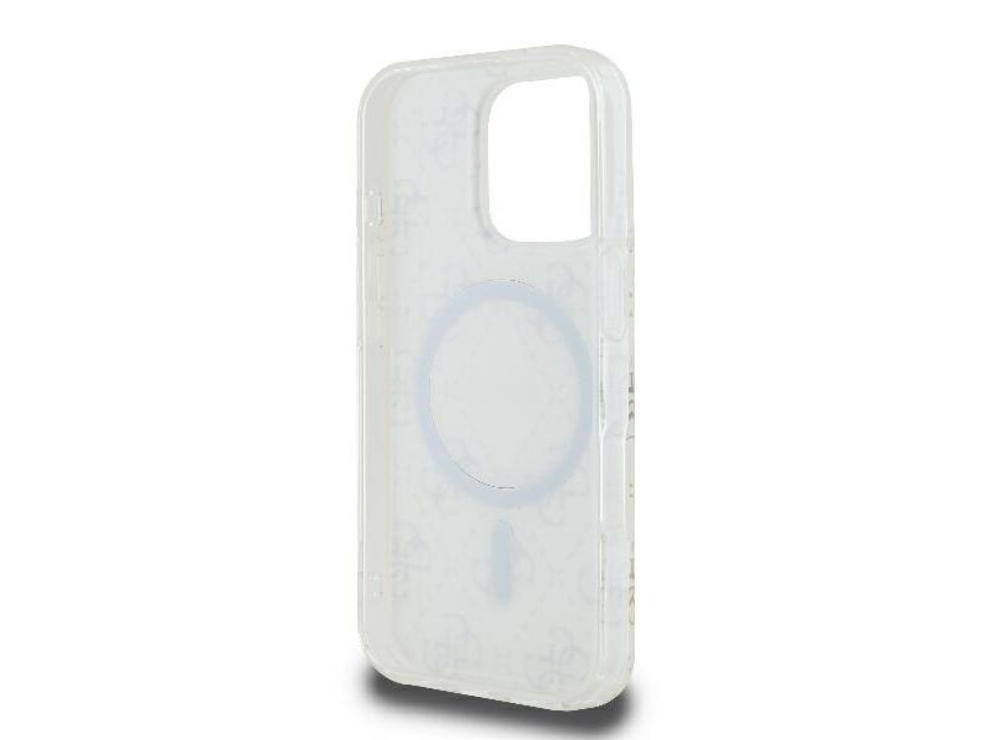 Guess IML 4G Background MagSafe iPhone 16 Pro Case - White