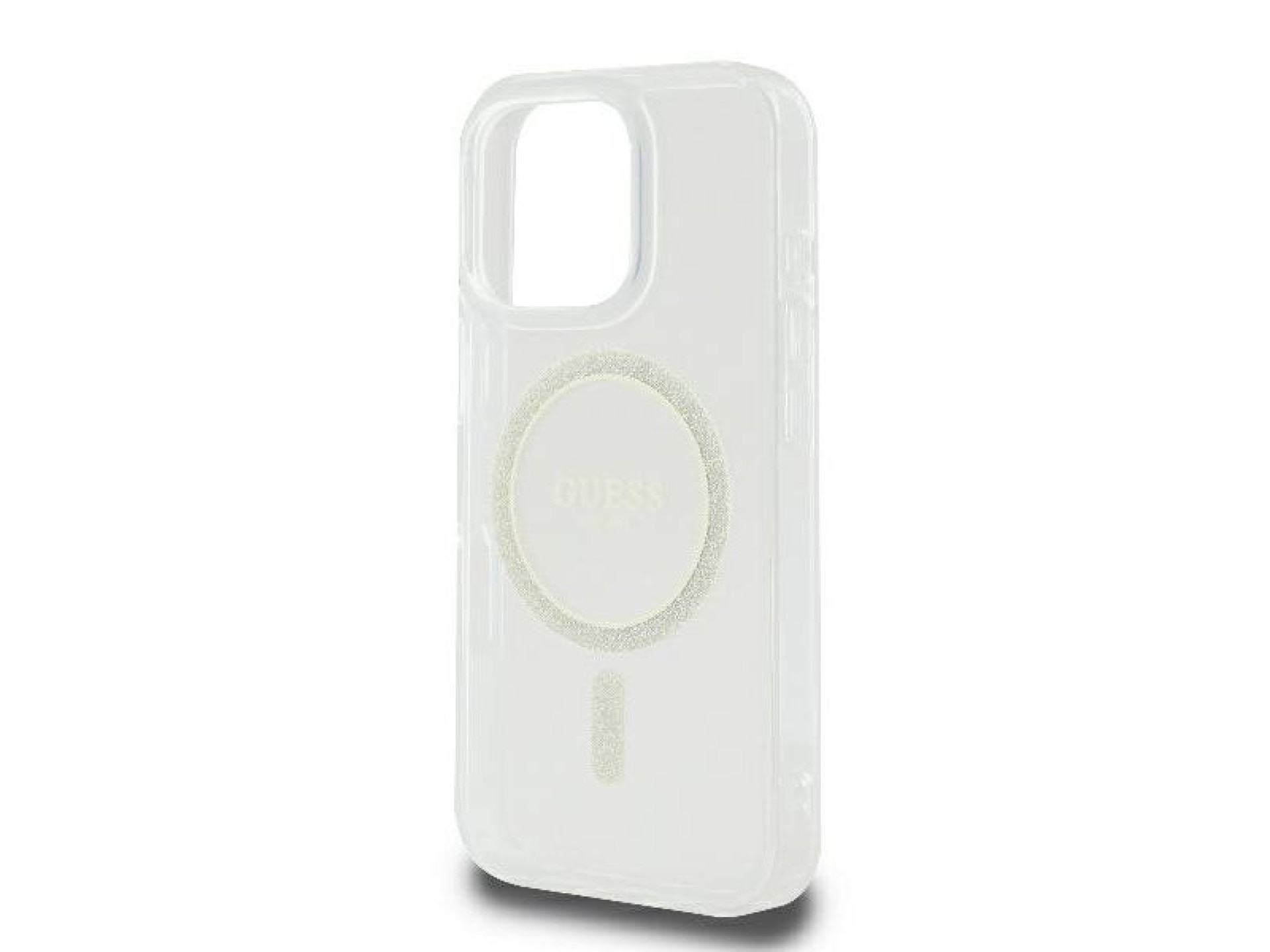 Funda rígida transparente Guess GUHMP16LHFGERET para iPhone 16 Pro de 6,3
