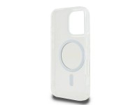 Funda rígida transparente Guess GUHMP16LHFGERET para iPhone 16 Pro de 6,3" con IML Glitter Circle y Funda rígida transparente Guess GUHMP16LHFGERET para iPhone 16 Pro de 6,3" con IML Glitter Circle y