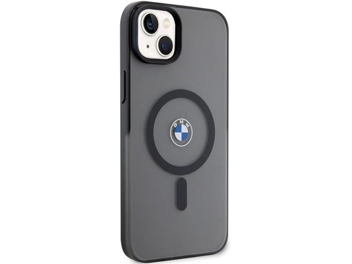 BMW Signature MagSafe Case for iPhone 14 Plus/15 Plus - Black
