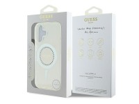 Funda Guess IML Rhinestones MagSafe para iPhone 16 Plus - Blanca Funda Guess IML Rhinestones MagSafe para iPhone 16 Plus - Blanca