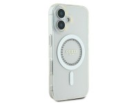 Funda Guess IML Rhinestones MagSafe para iPhone 16 Plus - Blanca Funda Guess IML Rhinestones MagSafe para iPhone 16 Plus - Blanca