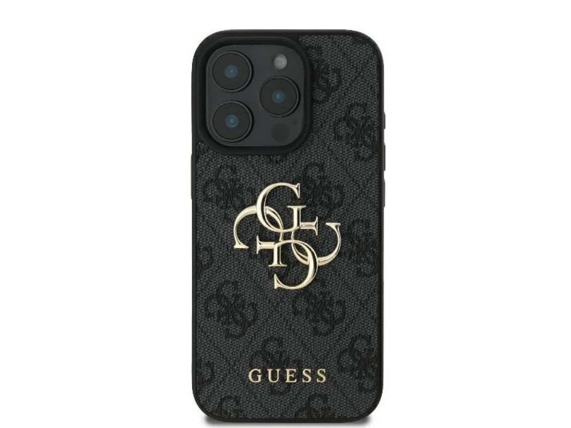 Guess 4G Big Logo iPhone 16 Pro Max Case - Black