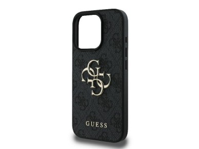 Capa Guess 4G com logo grande para iPhone 16 Pro Max - Preta Capa Guess 4G com logo grande para iPhone 16 Pro Max - Preta