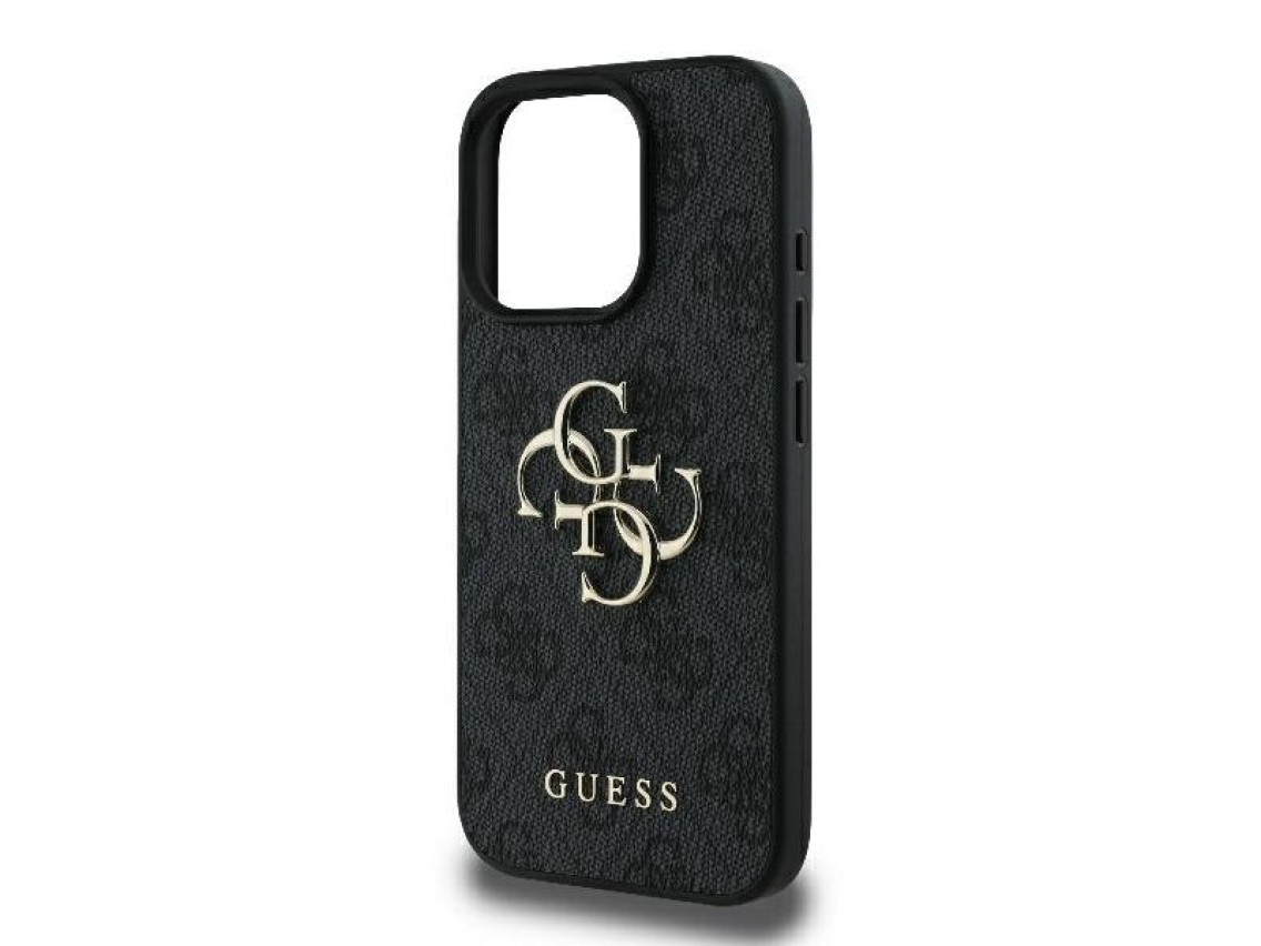 Guess 4G Big Logo iPhone 16 Pro Max Case - Black