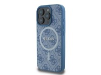 Capa Guess 4G Ring Classic Logo MagSafe para iPhone 16 Pro - Azul Capa Guess 4G Ring Classic Logo MagSafe para iPhone 16 Pro - Azul