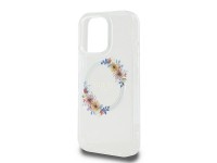 Guess IML Flowers Wreath MagSafe Case for iPhone 16 Pro - Clear Guess IML Flowers Wreath MagSafe Case for iPhone 16 Pro - Clear
