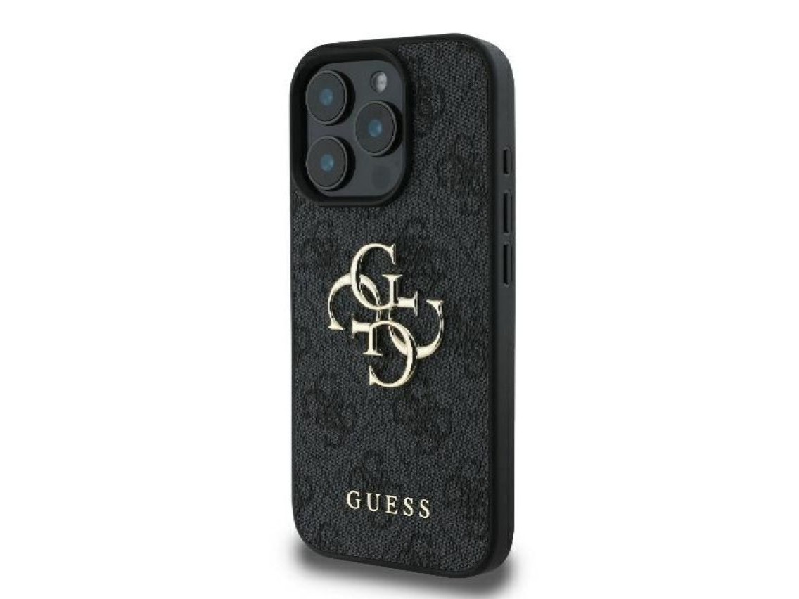 Guess 4G Big Logo iPhone 16 Pro Max Case - Black