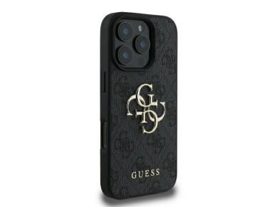 Capa Guess 4G com logo grande para iPhone 16 Pro Max - Preta Capa Guess 4G com logo grande para iPhone 16 Pro Max - Preta