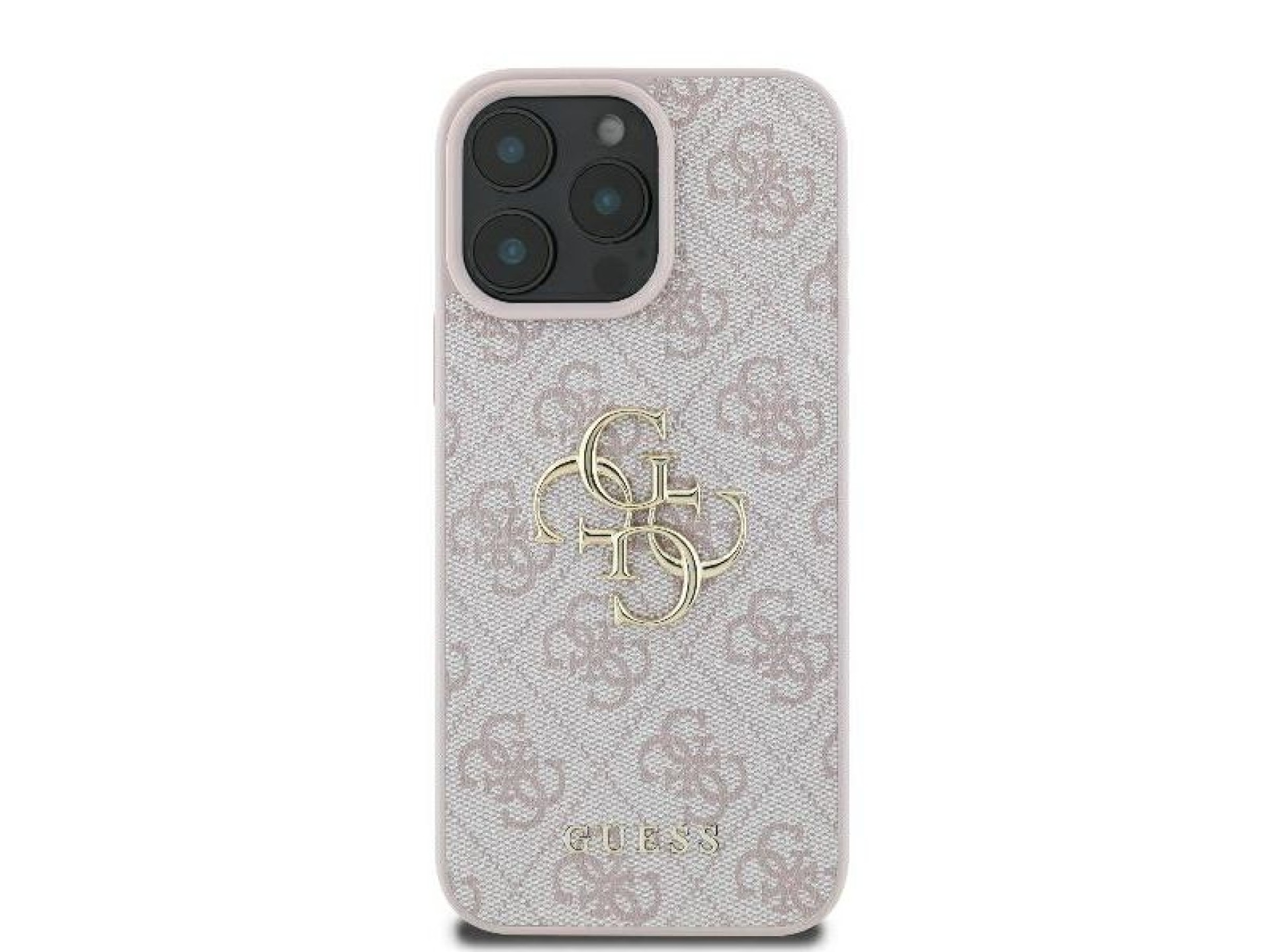 Capa Guess 4G com logo grande para iPhone 16 Pro - Rosa