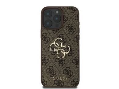 Guess 4G Big Logo iPhone 16 Pro Max Case - Brown Guess 4G Big Logo iPhone 16 Pro Max Case - Brown