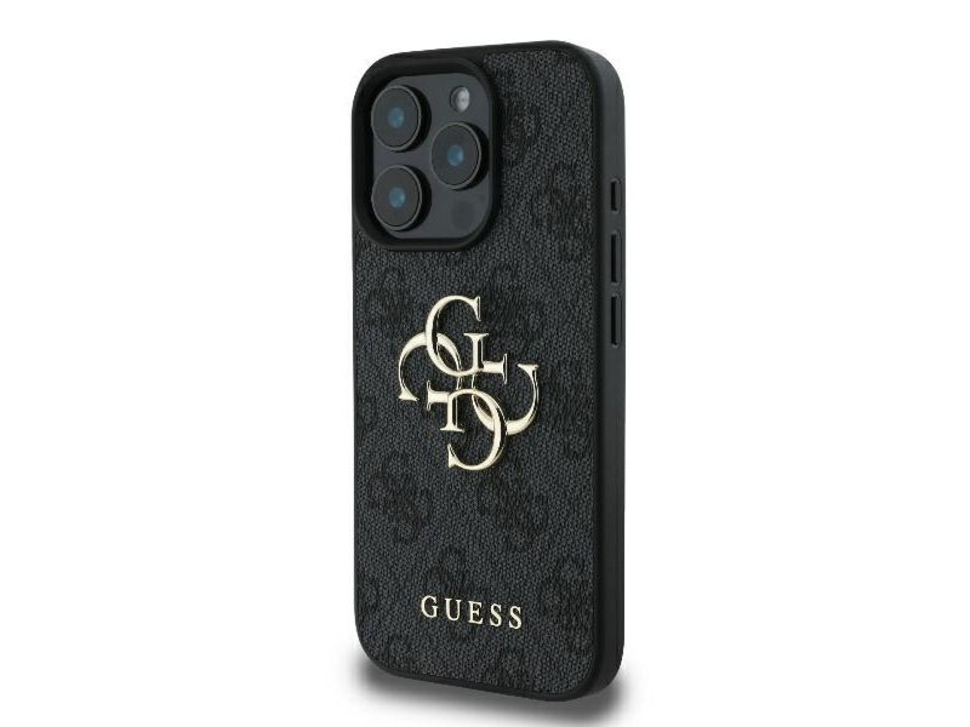Guess 4G Big Logo iPhone 16 Pro Max Case - Black